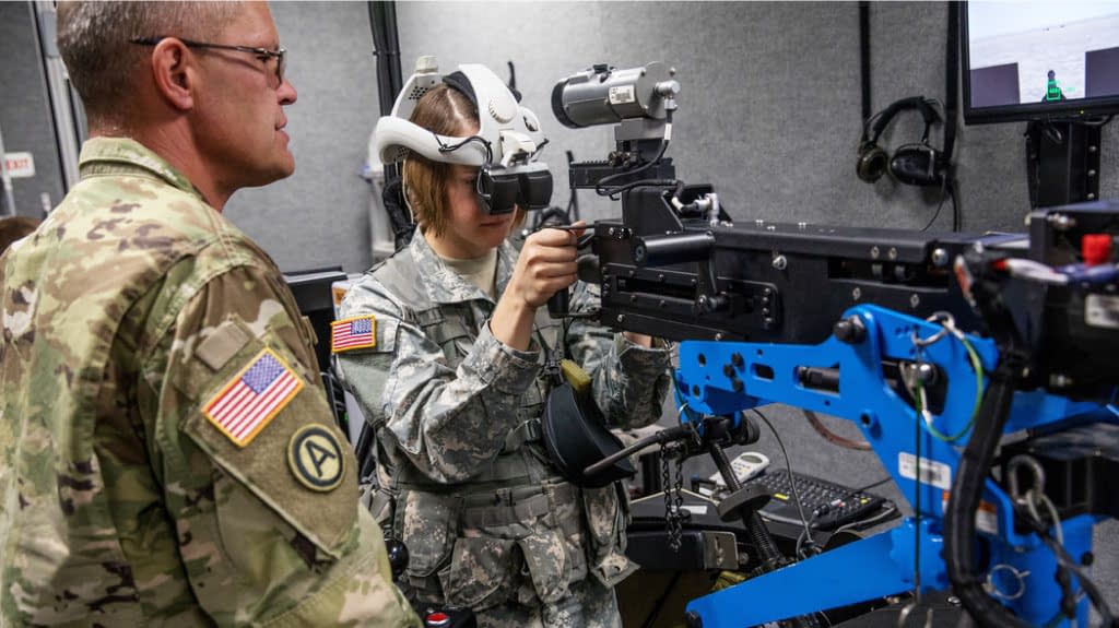 South Dakota Army National Guard soldiers engage in Virtual Convoy Operations Training